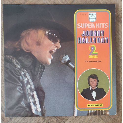 Johnny Hallyday " Super Hits " Album 2 Disques France.