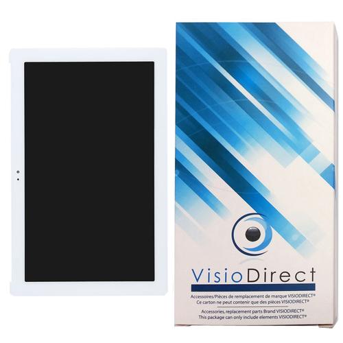 Visiodirect® Ecran Complet Pour Asus Zenpad 10 Z300m P00c Z300m-6a086a 10.1" Tablette Blanche Vitre Tactile + Ecran Lcd