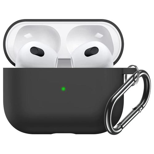 Housse Étui Coque de Protection en Silicone Noir pour Airpod Pro 2 - Visiodirect -