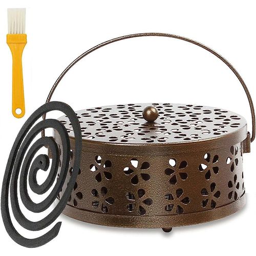 Porte-Bobine Anti-Moustique, Porte-Bobine Anti-Moustique Portable, Porte-Encens En Métal Classique, Porte-Bobine Anti-Moustique Portable, Conteneur De Bobine Anti-Moustique, Camp Familial