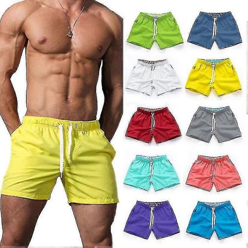 Shorts Décontractés Shorts De Plage Pour Hommes Pantalons D #39;Entraînement Physique Respirant Pockets Boardshorts Surf Vêtements Masculins