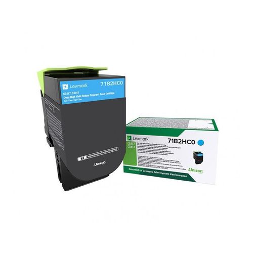 Lexmark 71b2hc0 Cartouche De Toner 1 Pièce(s) Original Cyan