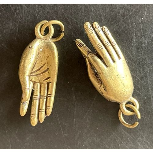 Bijou Main De Bouddha Thaï Talisman Sacré Amulette En Laiton Pendentif Origine Thaïlande