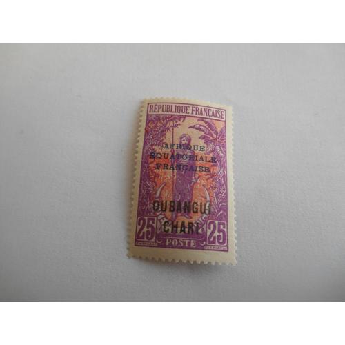 Timbre Colonie Francaise, Oubangui-Chari-Tchad, Moyen Congo Yt 50 Neuf** 1924 A 1926