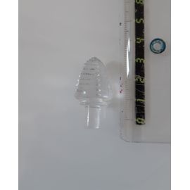 Bouchon De Carafe En Verre Transparent De Forme Oblongue 3,5cm De Longueur(N°3)