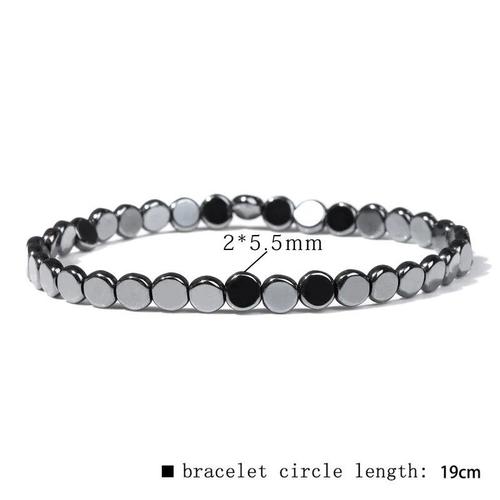 Bracelet homme ou femme en Hématite - Bijoux magnétique