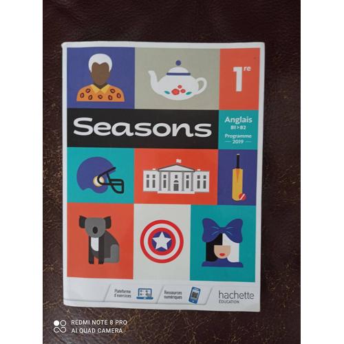 Livre D'anglais 1er Stmg Seasons