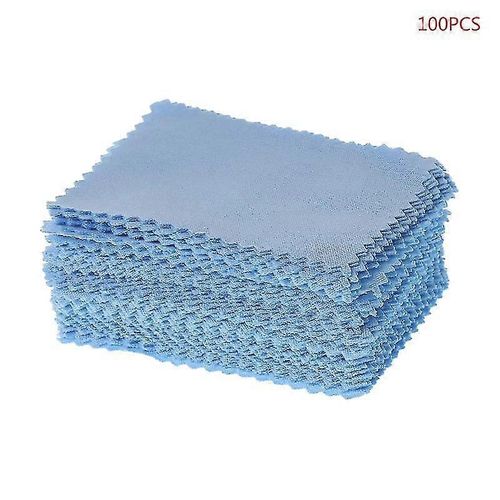 100 Pcs / Pack Lunettes Tissu Lentille Nettoyant Dépoussiéreur Portable Lingettes Non-Tissé Fa
