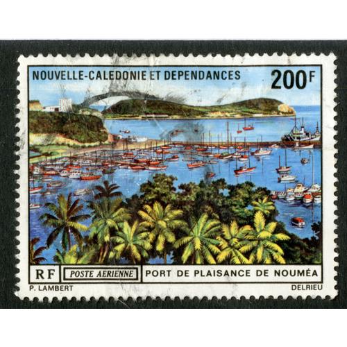 Timbre Oblitéré Nouvelle Calédonie Et Dépendances, Port De Plaisance De Nouméa, Rf, Poste Aérienne, 200 F
