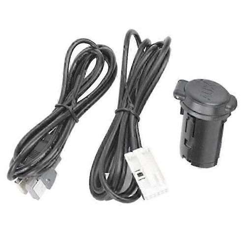 Câble autoradio USB AUX mâle pour Peugeot 206 207 307 308 407 408 508 607 pour Citroen C3 C4 C5 C6 pour RD43 RD45