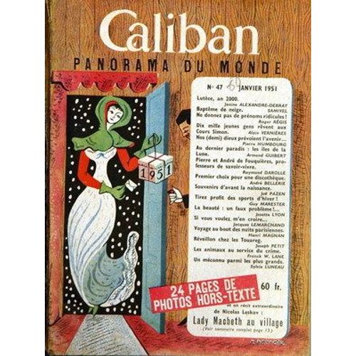 Caliban Panorama Du Monde N° 47 Du 01/01/1951