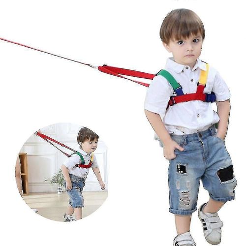 Sécurité Laisse Anti-Perte Bébé Sécurité Harnais De Marche Enfant Tout-Petit Enfant Corde Laisse Marche Ceinture À Main Bleu- Aespa