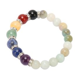 Perle Chakra Bracelet 7 Chakras Guérison Cristaux Bracelet Méditation Relax Stress Relief Bracelet En Cristal Pour Femmes Hommes Type 3