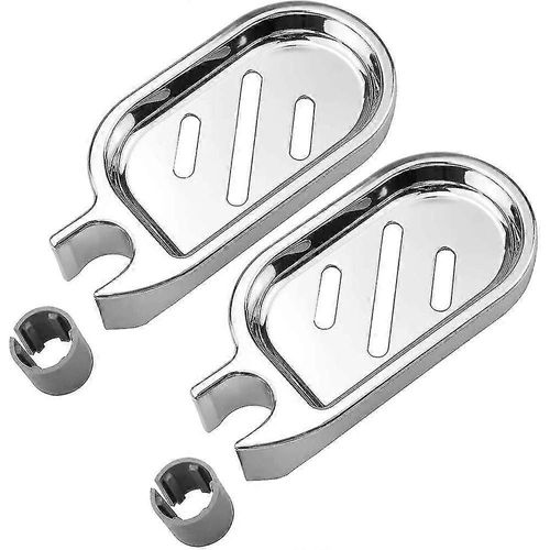 2 pièces porte-savon pour barre de douche 22mm, porte-savon de douche en plastique ABS, porte-savon de douche