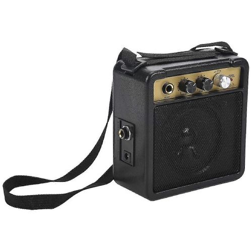 Mini amplificateur de guitare ampli haut-parleur 5W avec entrée 6.35mm 1/4 pouce sortie casque prend en charge le volume à