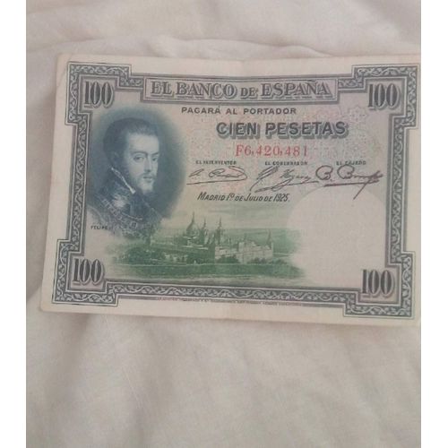 Billet 100 Pesetas Espagne 1925