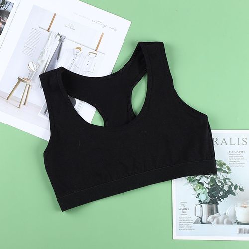 Sous-Vêtements De Sport De Style Gilet Sans Anneau En Acier De Couleur Unie,Soutien-Gorge Tendance De Fitness,Sous-Vêtements En Coton