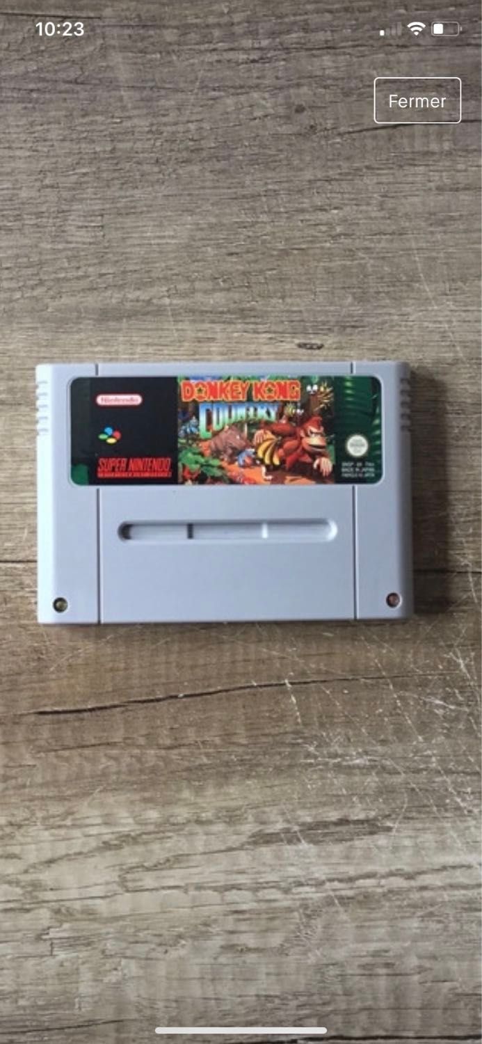 Jeu Super Nintendo Donkey Kong Country