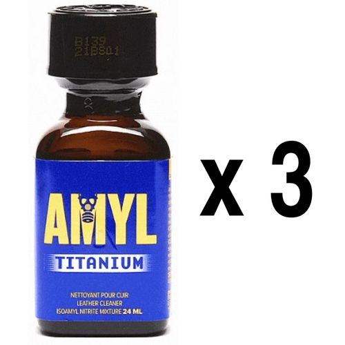 Poppers Amyl Titanium 25 Ml Lot De 3 Flacons