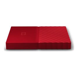 WD My Passport WDBYFT0020BRD - Disque dur - chiffré - 2 To - externe (portable) - USB 3.0 - AES 256 bits - rouge