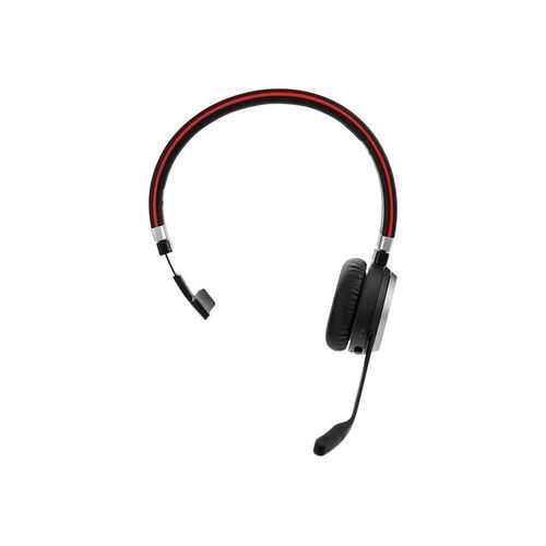 Jabra Evolve 65 MS mono - Micro-casque - sur-oreille - convertible - Bluetooth - sans fil - NFC* - USB - Certifié pour Skype for Business