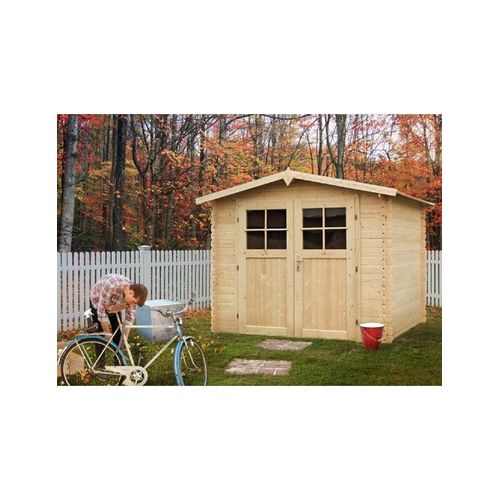 Abri De Jardin Luciole En Bois Épicéa 290x290 Cm H. 234 Cm---Naturel Clair
