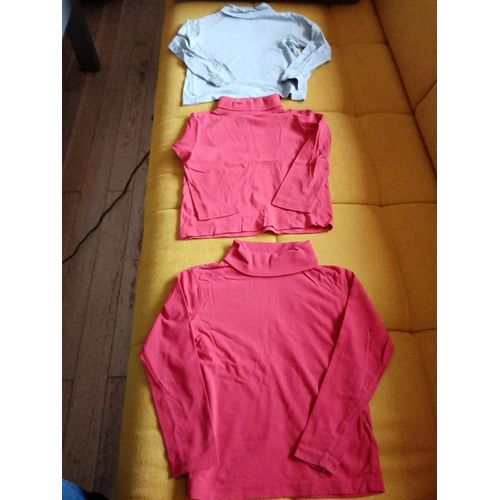 3 Sous Pulls Rouge Gris Garçon 5 Ans Très Bon État