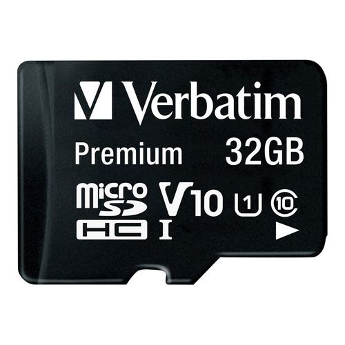 Verbatim - Carte mémoire flash (adaptateur microSDHC - SD inclus(e)) - 32 Go - Class 10 - micro SDHC