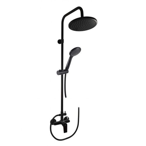 Colonne de douche COLORADO avec pommeau en laiton noir H. 116 cm--
