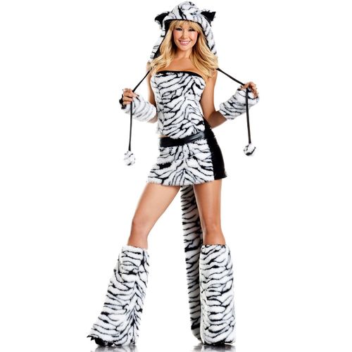 Déguisement Femme Costume Animaux Tigre Taille L