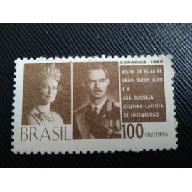 Timbre Bresil Y T 784 Visite Du Grand-Duc De Luxembourg Au Brésil 1965 (230509 )