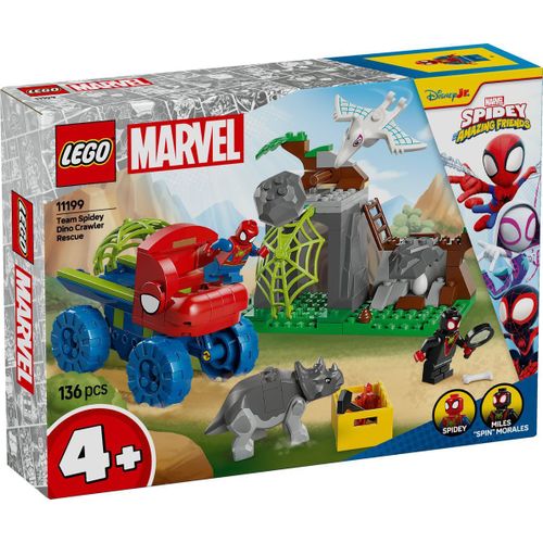 LEGO Marvel - Sauvetage de l'équipe Spidey en dino-véhicule - 11199