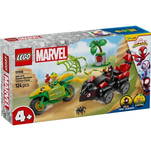 LEGO Marvel - Course-poursuite entre Spin et Electro en dino-véhicules - 11198