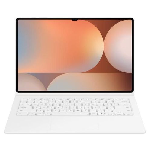 Samsung EF-DX925 - Clavier et étui (couverture de livre) - clé AI - avec pavé tactile - sans fil - POGO pin, Bluetooth - blanc clavier, blanc étui - pour Galaxy Tab S9 Ultra