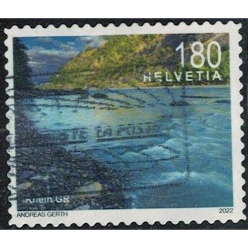 Suisse 2022 Oblitéré Used Fleuve Rhin Près De Coire Gr Paysage Rhein Y&t Ch 2685 Su