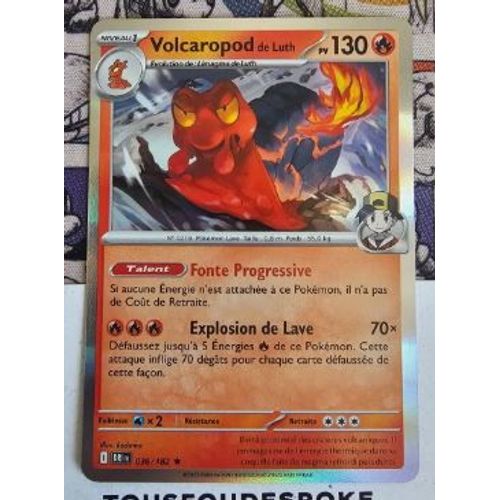 Pokémon Volcaropod De Luth 036 / 182 Holo Rivalités Destinées