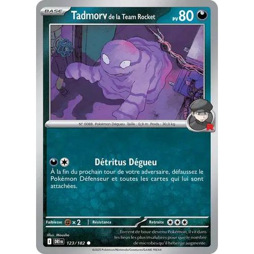 Carte Pokémon - Tadmorv De La Team Rocket - 123/182 - Ev10 Rivalités Destinées