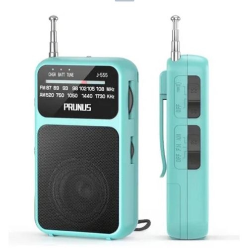 Petit Radio Portable,PRUNUS J-555 Poste Radio FM de Poche avec Batterie rechargeable 800mAh,