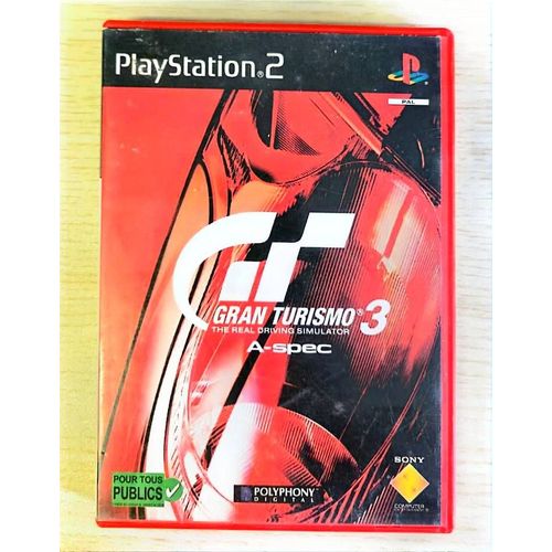 Jeu Ps2 Gran Turismo 3 A-Spec ¿ Simulation De Course ¿ Audio Anglais ¿ Texte Écran Anglais ¿ Pal ¿ Pour Tous Publics ¿ Vendu Par Blaspo