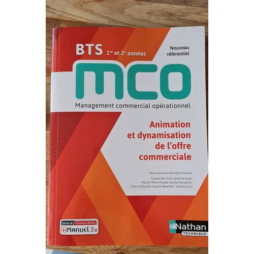 Btc Mco Animation Et Dynamisation De L Offre Commerciale