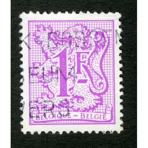 Timbre Oblitéré Belgique, Belgie, 1 F