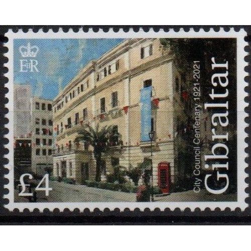 Gibraltar Timbre Conseil Municipal 1921-2021