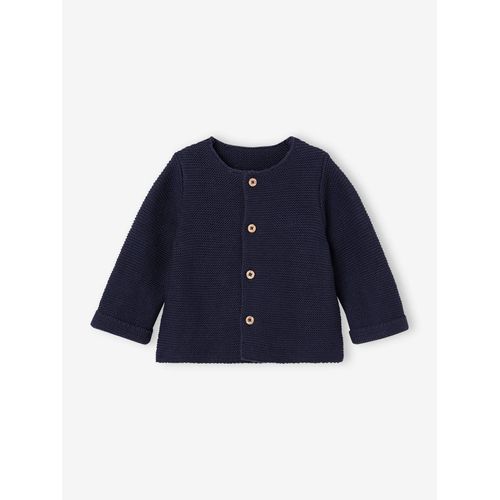 Cardigan Basics 100% Coton Marine