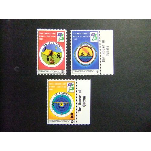 51 Trinidad, Tobago 1982 / 75e Anniversaire Du Scoutisme / Yvert 452 / 454 Mnh