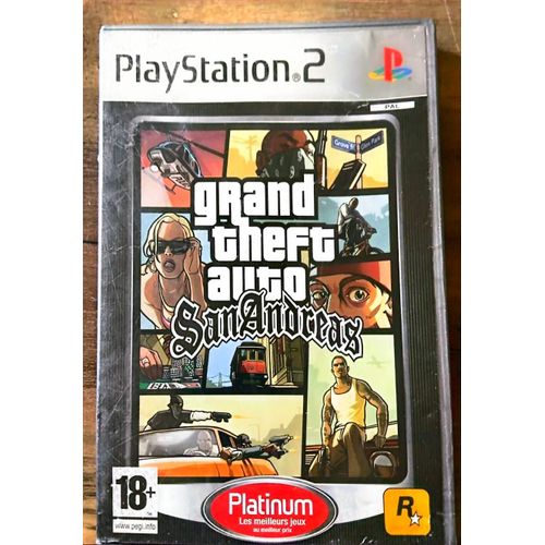 Jeu Ps2 Grand Theft Auto: San Andreas ¿ Édition Platinum ¿ Action Monde Ouvert ¿ Pegi 18+ ¿ Audio Français ¿ Sous-Titres Français ¿ Vendu Par Blaspo