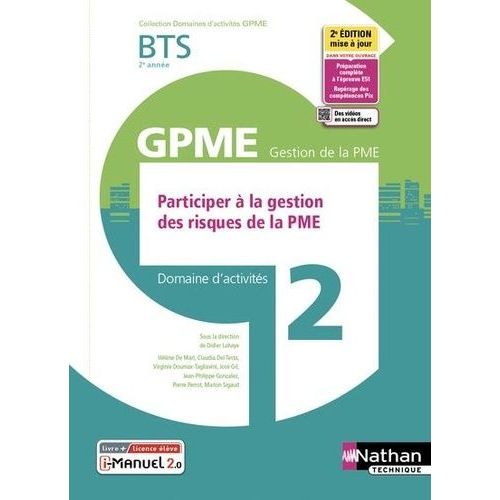 Participer À La Gestion Des Risques De La Pme Bts Gpme 2e Année - Domaine D'activités 2