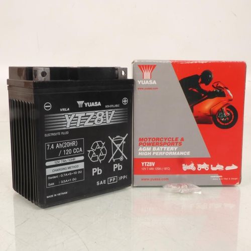 Batterie Yuasa Pour Moto Ktm 125 Duke 2011 À 2020 Ytz8-V / 12v 7.4ah Neuf
