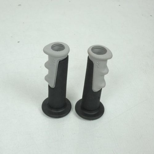 Paire De Poignée Ø20mm Ø24mm Bicolore Noir Gris Sifam Pour Moto Poi4001g Neuf