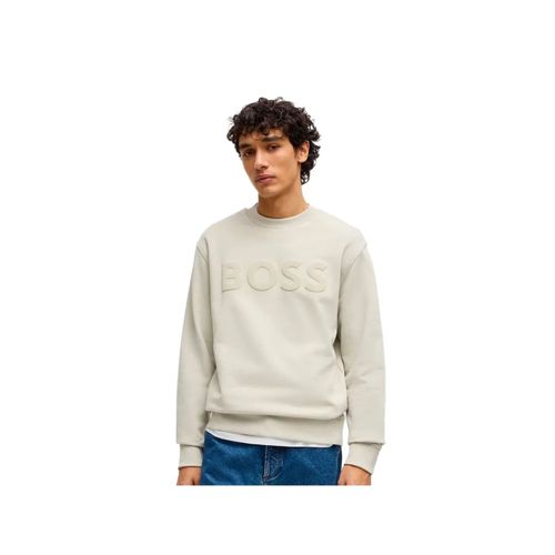Sweat Boss Webasiccrew Homme Beige