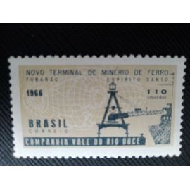 Timbre Bresil Y T 794 Nouveau Terminal De Minerai De Fer - Espirito Santo 1966 (230509 )
